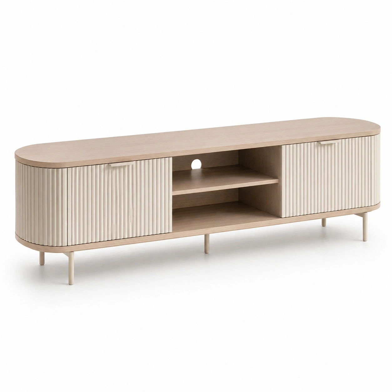 Mueble TV madera oscura-damvero